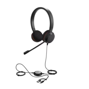 Jabra Evolve 20 SE Stereo MS USB C/A adapter Leather