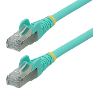 STARTECH.COM 1M LSZH CAT6A ETHERNET CABLE - 10GBE S/FTP 100W POE AQUA LTW